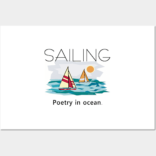 Sailing Poetry in Ocean Posters and Art